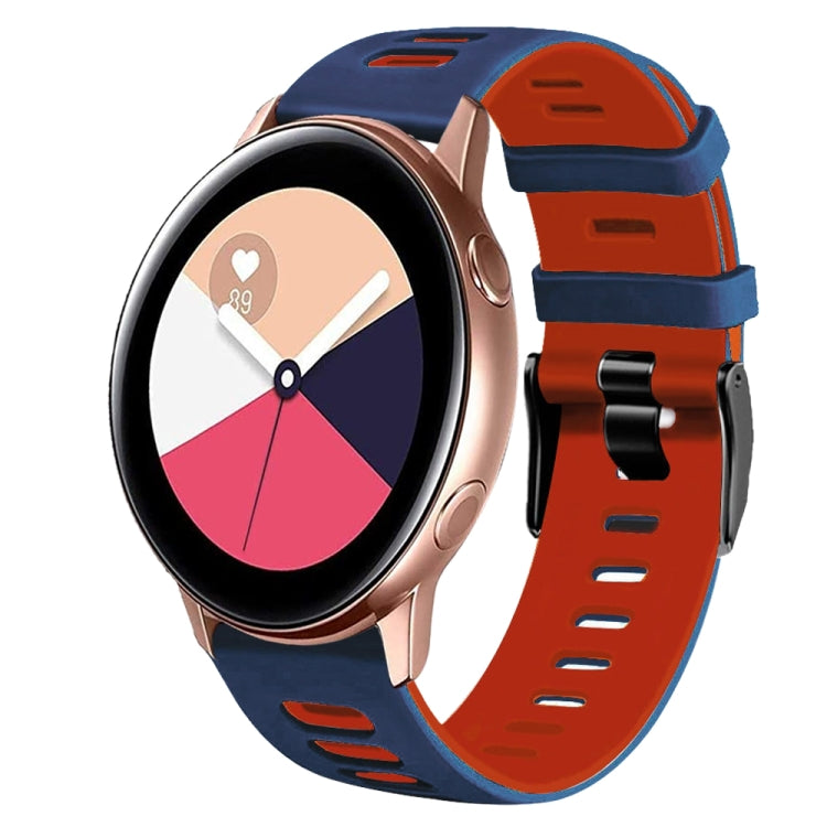 Cinturino in silicone bicolore da 20 mm, For Samsung Galaxy Watch Active 2