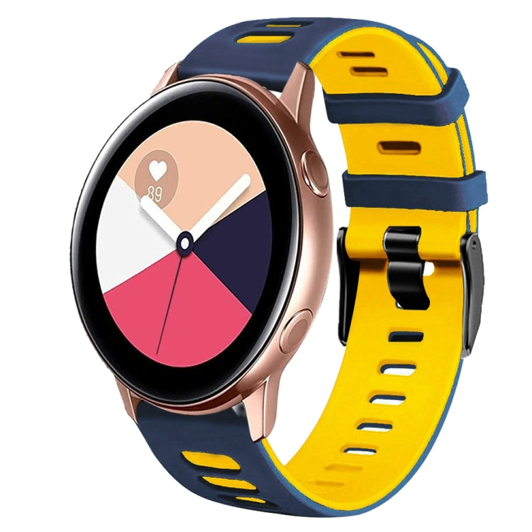 Cinturino in silicone bicolore da 20 mm, For Samsung Galaxy Watch Active 2