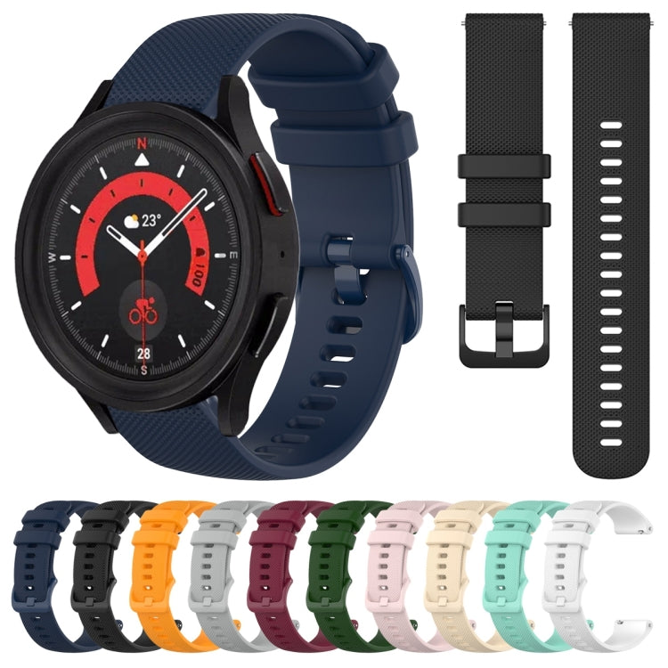 Cinturino in silicone tinta unita scozzese da 20 mm, For Samsung Galaxy Watch5  40mm, For Samsung Galaxy Watch5  44mm