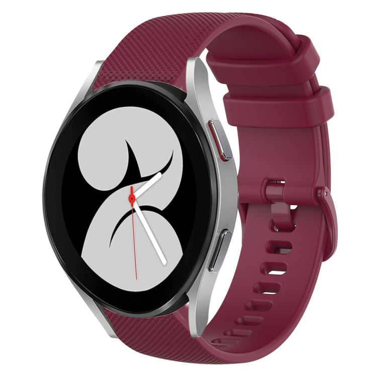 Cinturino in silicone tinta unita scozzese da 20 mm, For Samsung Galaxy Watch5 Pro 45mm, For Samsung Galaxy Watch4 40mm