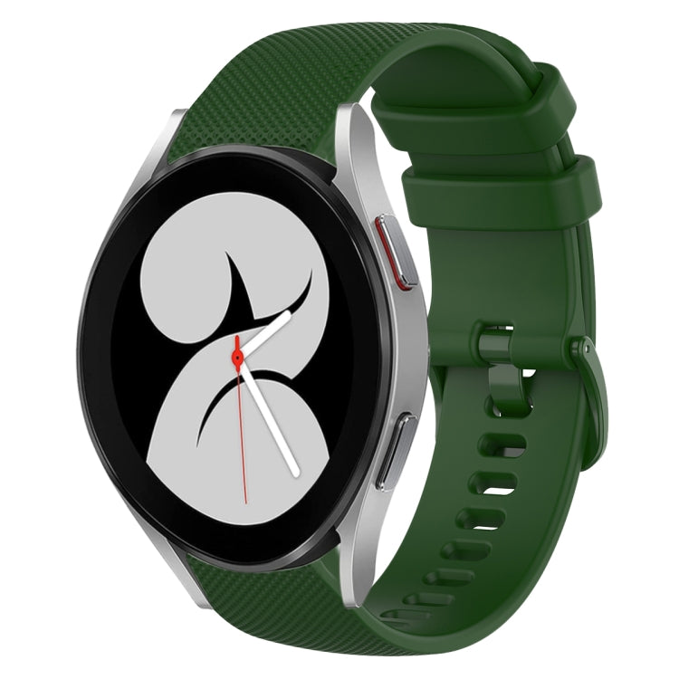 Cinturino in silicone tinta unita scozzese da 20 mm, For Samsung Galaxy Watch5 Pro 45mm, For Samsung Galaxy Watch4 40mm