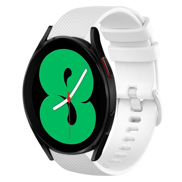 Cinturino in silicone tinta unita scozzese da 20 mm, For Samsung Galaxy Watch4 44mm, For Samsung Galaxy Watch4 Classic 46mm