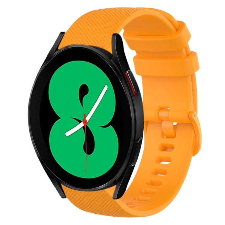 Cinturino in silicone tinta unita scozzese da 20 mm, For Samsung Galaxy Watch4 44mm, For Samsung Galaxy Watch4 Classic 46mm