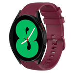Cinturino in silicone tinta unita scozzese da 20 mm, For Samsung Galaxy Watch4 44mm, For Samsung Galaxy Watch4 Classic 46mm