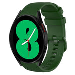 Cinturino in silicone tinta unita scozzese da 20 mm, For Samsung Galaxy Watch4 44mm, For Samsung Galaxy Watch4 Classic 46mm