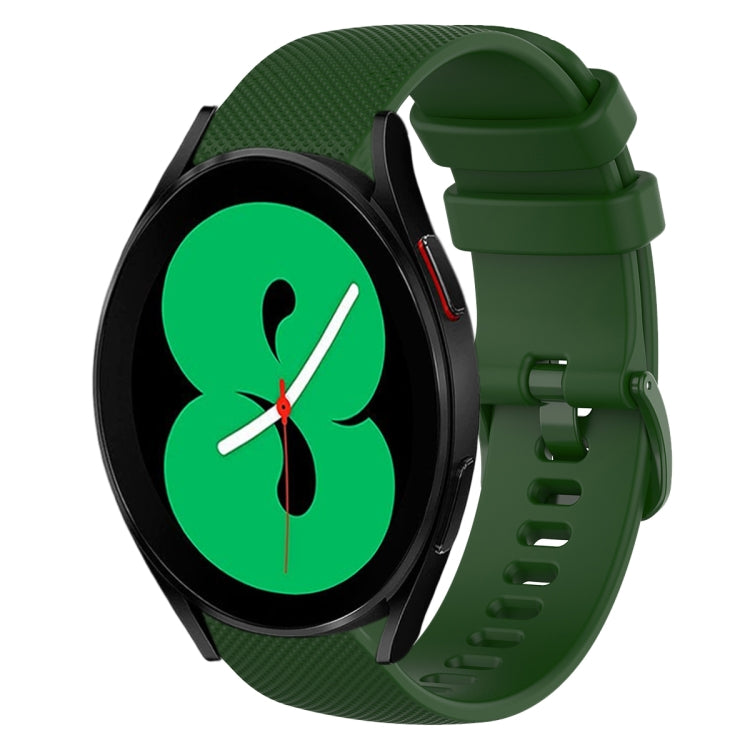 Cinturino in silicone tinta unita scozzese da 20 mm, For Samsung Galaxy Watch4 44mm, For Samsung Galaxy Watch4 Classic 46mm