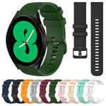 Cinturino in silicone tinta unita scozzese da 20 mm, For Samsung Galaxy Watch4 44mm, For Samsung Galaxy Watch4 Classic 46mm
