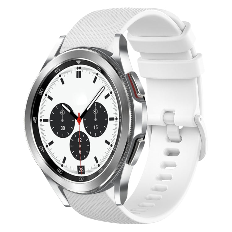 Cinturino in silicone tinta unita scozzese da 20 mm, For Samsung Galaxy Watch4 Classic 42mm, For Samsung Galaxy Watch Active 2