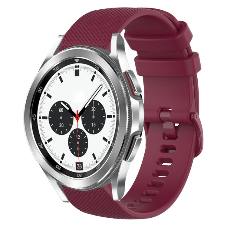 Cinturino in silicone tinta unita scozzese da 20 mm, For Samsung Galaxy Watch4 Classic 42mm, For Samsung Galaxy Watch Active 2