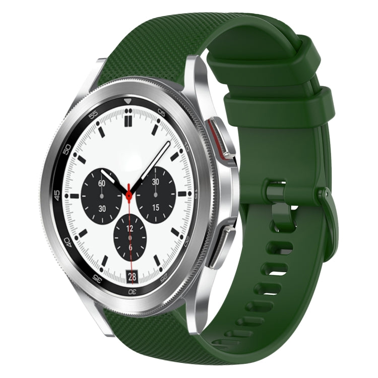 Cinturino in silicone tinta unita scozzese da 20 mm, For Samsung Galaxy Watch4 Classic 42mm, For Samsung Galaxy Watch Active 2