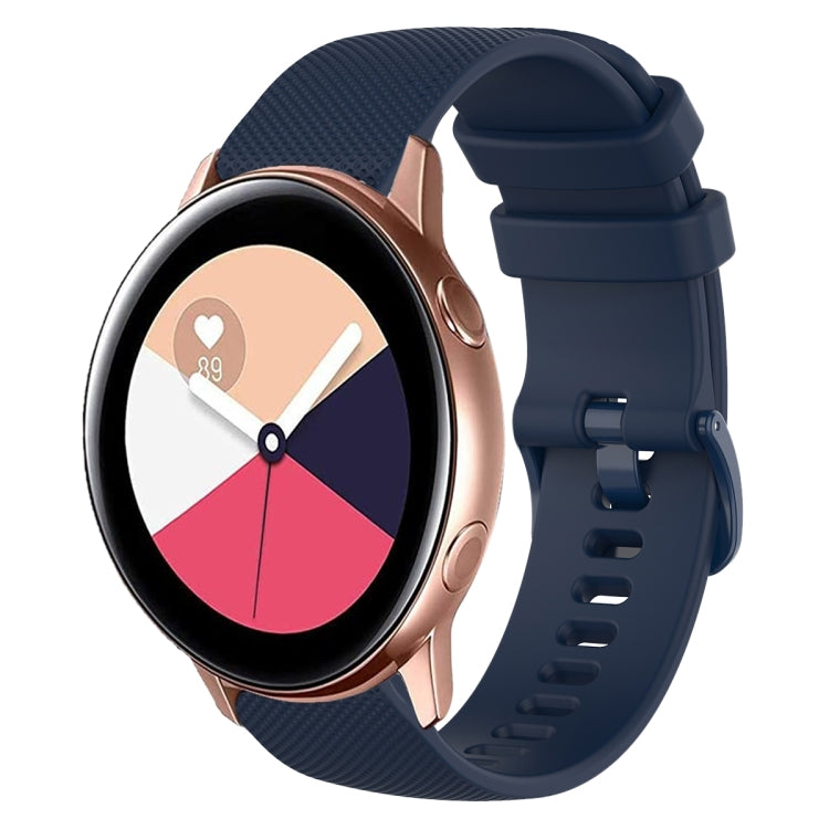 Cinturino in silicone tinta unita scozzese da 20 mm, For Samsung Galaxy Watch4 Classic 42mm, For Samsung Galaxy Watch Active 2