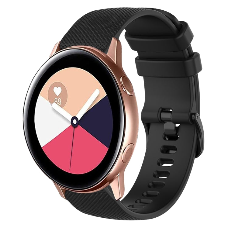 Cinturino in silicone tinta unita scozzese da 20 mm, For Samsung Galaxy Watch4 Classic 42mm, For Samsung Galaxy Watch Active 2