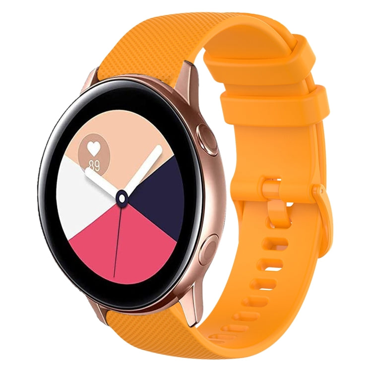 Cinturino in silicone tinta unita scozzese da 20 mm, For Samsung Galaxy Watch4 Classic 42mm, For Samsung Galaxy Watch Active 2