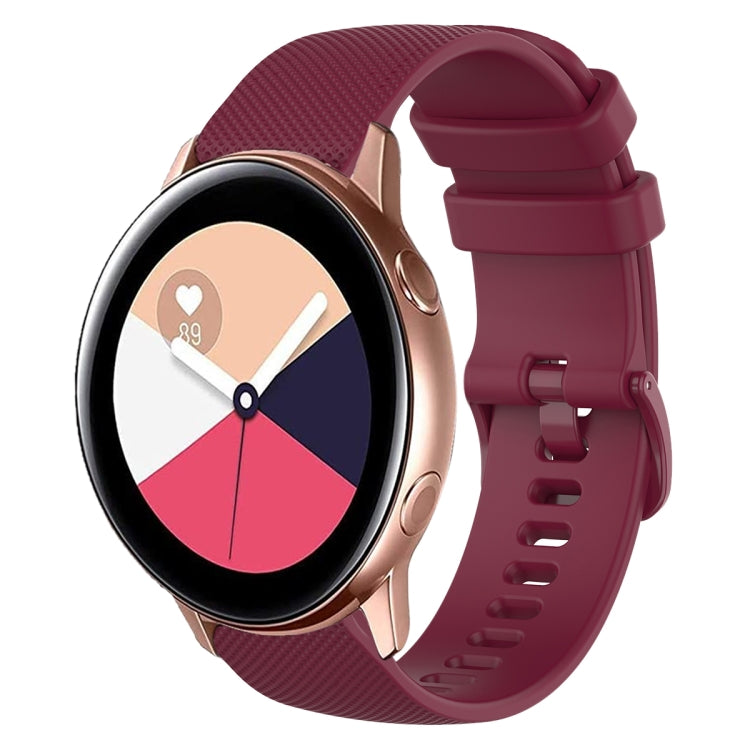 Cinturino in silicone tinta unita scozzese da 20 mm, For Samsung Galaxy Watch4 Classic 42mm, For Samsung Galaxy Watch Active 2