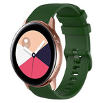 Cinturino in silicone tinta unita scozzese da 20 mm, For Samsung Galaxy Watch4 Classic 42mm, For Samsung Galaxy Watch Active 2