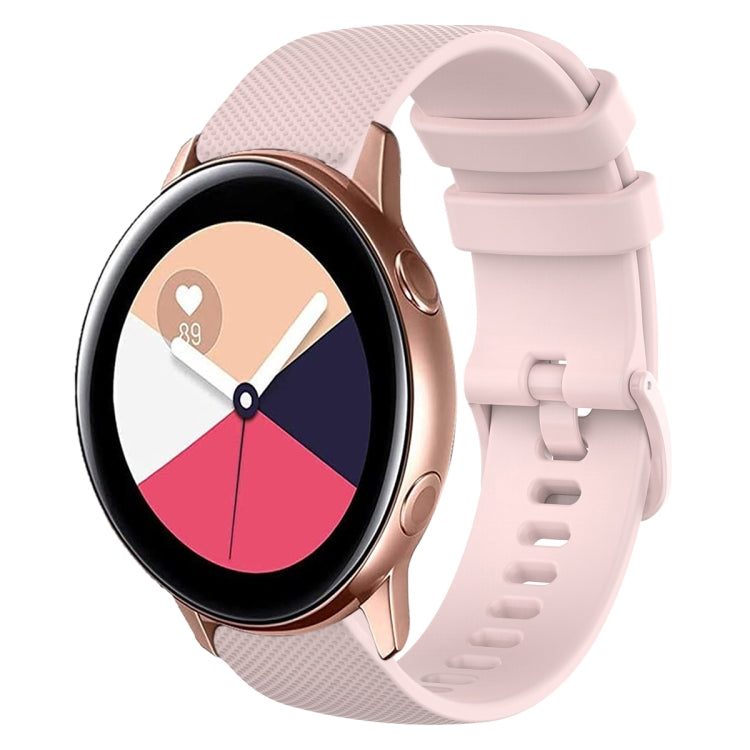 Cinturino in silicone tinta unita scozzese da 20 mm, For Samsung Galaxy Watch4 Classic 42mm, For Samsung Galaxy Watch Active 2