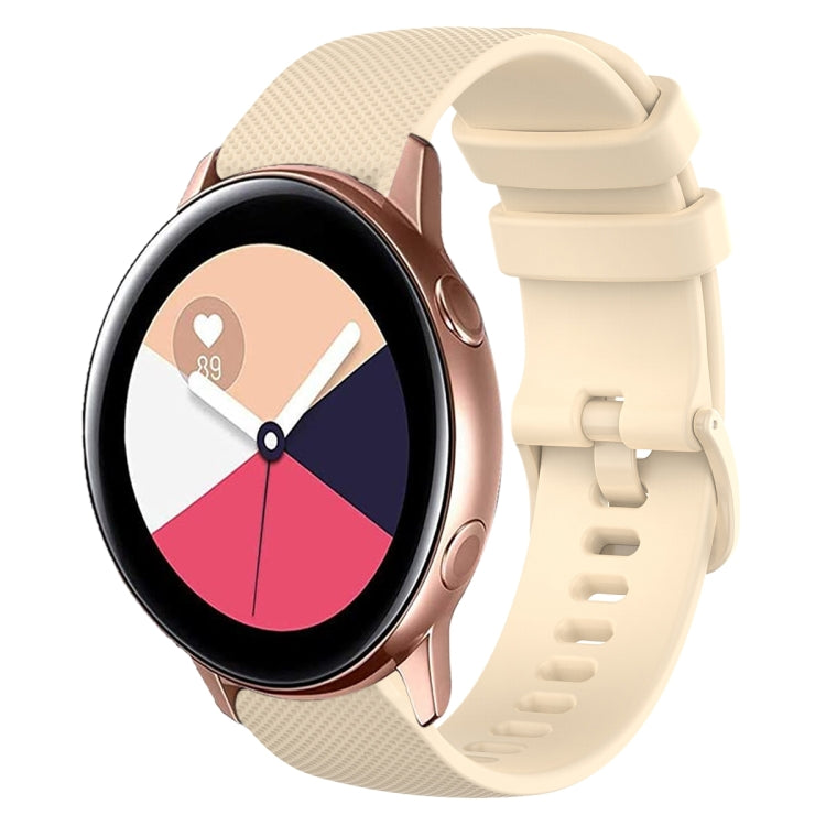 Cinturino in silicone tinta unita scozzese da 20 mm, For Samsung Galaxy Watch4 Classic 42mm, For Samsung Galaxy Watch Active 2