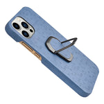 Custodia per telefono in PU a nido d'ape con supporto ad anello per iPhone 14 Pro Max, For iPhone 14 Pro Max