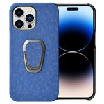 Custodia per telefono in PU a nido d'ape con supporto ad anello per iPhone 14 Pro Max, For iPhone 14 Pro Max