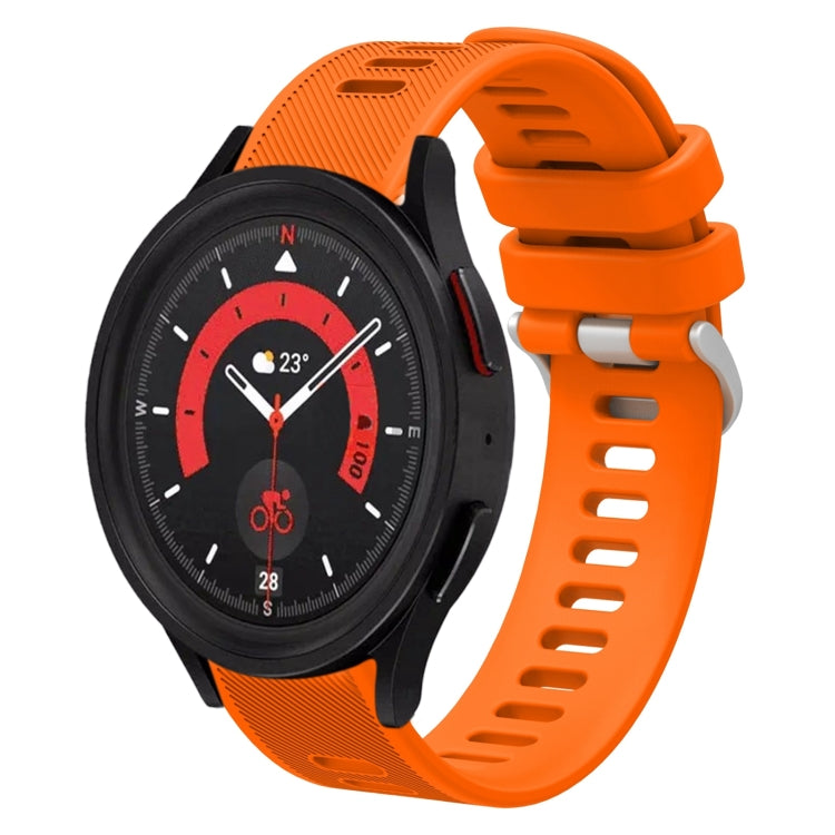 Cinturino per orologio in silicone tinta unita twill da 20 mm, For Samsung Galaxy Watch5 40mm, For Samsung Galaxy Watch5 44mm