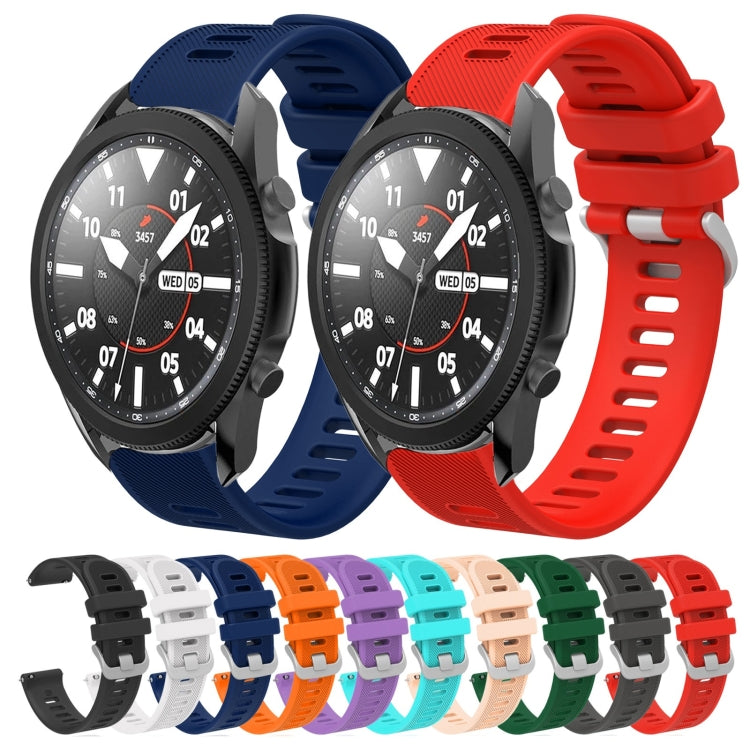 Cinturino per orologio in silicone tinta unita twill da 20 mm, For Samsung Galaxy Watch5 Pro  45mm, For Samsung Galaxy Watch4 40mm