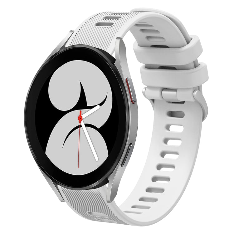 Cinturino per orologio in silicone tinta unita twill da 20 mm, For Samsung Galaxy Watch5 Pro  45mm, For Samsung Galaxy Watch4 40mm