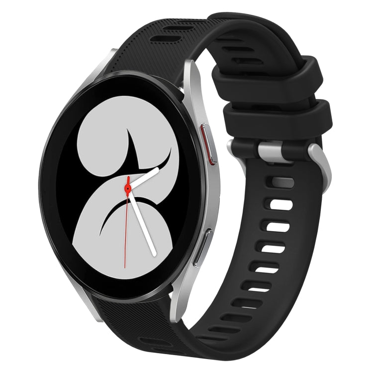 Cinturino per orologio in silicone tinta unita twill da 20 mm, For Samsung Galaxy Watch5 Pro  45mm, For Samsung Galaxy Watch4 40mm