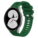 Cinturino per orologio in silicone tinta unita twill da 20 mm, For Samsung Galaxy Watch5 Pro  45mm, For Samsung Galaxy Watch4 40mm
