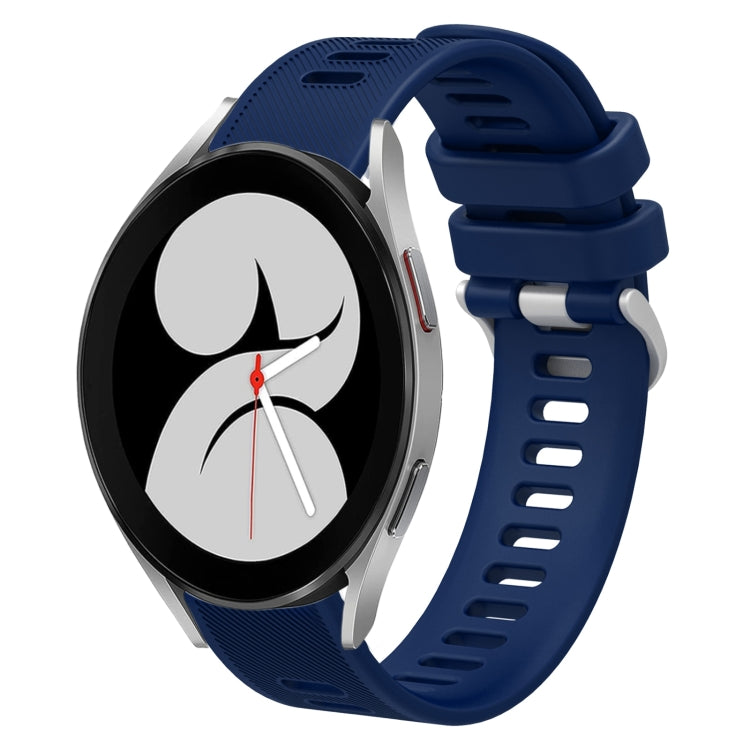 Cinturino per orologio in silicone tinta unita twill da 20 mm, For Samsung Galaxy Watch5 Pro  45mm, For Samsung Galaxy Watch4 40mm