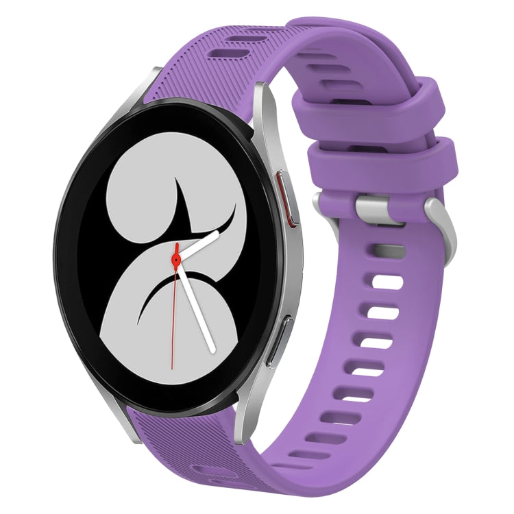 Cinturino per orologio in silicone tinta unita twill da 20 mm, For Samsung Galaxy Watch5 Pro  45mm, For Samsung Galaxy Watch4 40mm