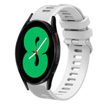 Cinturino per orologio in silicone tinta unita twill da 20 mm, For Samsung Galaxy Watch4 44mm, For Samsung Galaxy Watch4 Classic 46mm