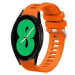 Cinturino per orologio in silicone tinta unita twill da 20 mm, For Samsung Galaxy Watch4 44mm, For Samsung Galaxy Watch4 Classic 46mm