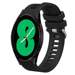 Cinturino per orologio in silicone tinta unita twill da 20 mm, For Samsung Galaxy Watch4 44mm, For Samsung Galaxy Watch4 Classic 46mm