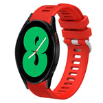 Cinturino per orologio in silicone tinta unita twill da 20 mm, For Samsung Galaxy Watch4 44mm, For Samsung Galaxy Watch4 Classic 46mm
