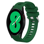 Cinturino per orologio in silicone tinta unita twill da 20 mm, For Samsung Galaxy Watch4 44mm, For Samsung Galaxy Watch4 Classic 46mm