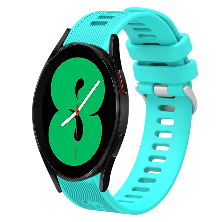 Cinturino per orologio in silicone tinta unita twill da 20 mm, For Samsung Galaxy Watch4 44mm, For Samsung Galaxy Watch4 Classic 46mm