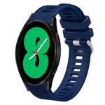 Cinturino per orologio in silicone tinta unita twill da 20 mm, For Samsung Galaxy Watch4 44mm, For Samsung Galaxy Watch4 Classic 46mm