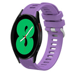 Cinturino per orologio in silicone tinta unita twill da 20 mm, For Samsung Galaxy Watch4 44mm, For Samsung Galaxy Watch4 Classic 46mm