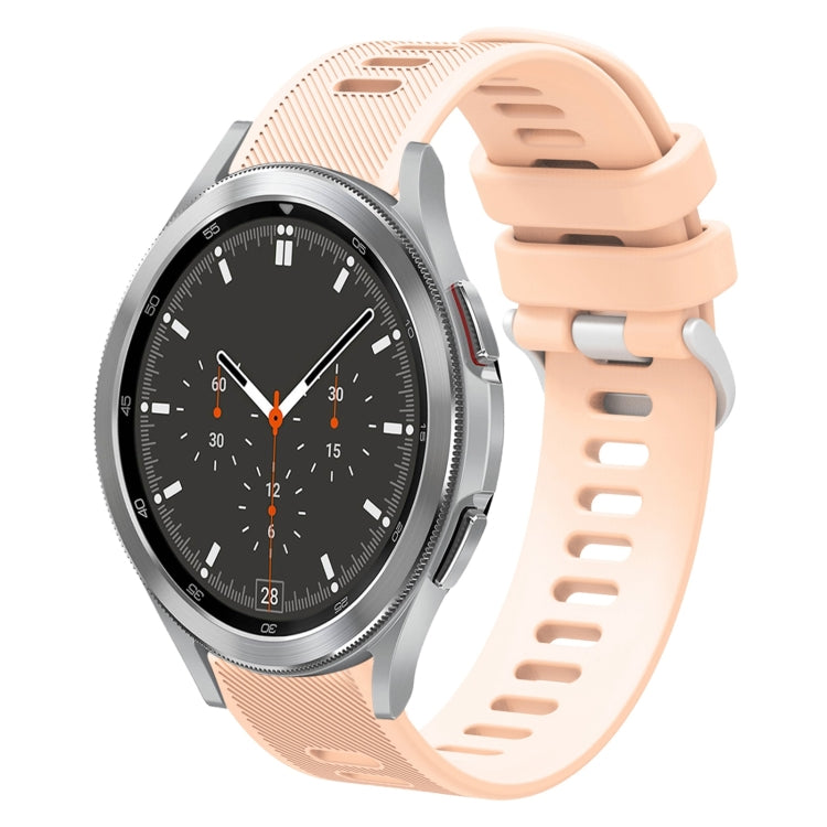 Cinturino per orologio in silicone tinta unita twill da 20 mm, For Samsung Galaxy Watch4 44mm, For Samsung Galaxy Watch4 Classic 46mm