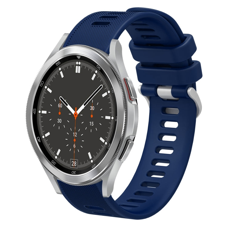 Cinturino per orologio in silicone tinta unita twill da 20 mm, For Samsung Galaxy Watch4 44mm, For Samsung Galaxy Watch4 Classic 46mm