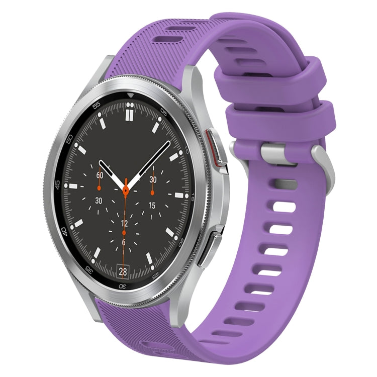 Cinturino per orologio in silicone tinta unita twill da 20 mm, For Samsung Galaxy Watch4 44mm, For Samsung Galaxy Watch4 Classic 46mm