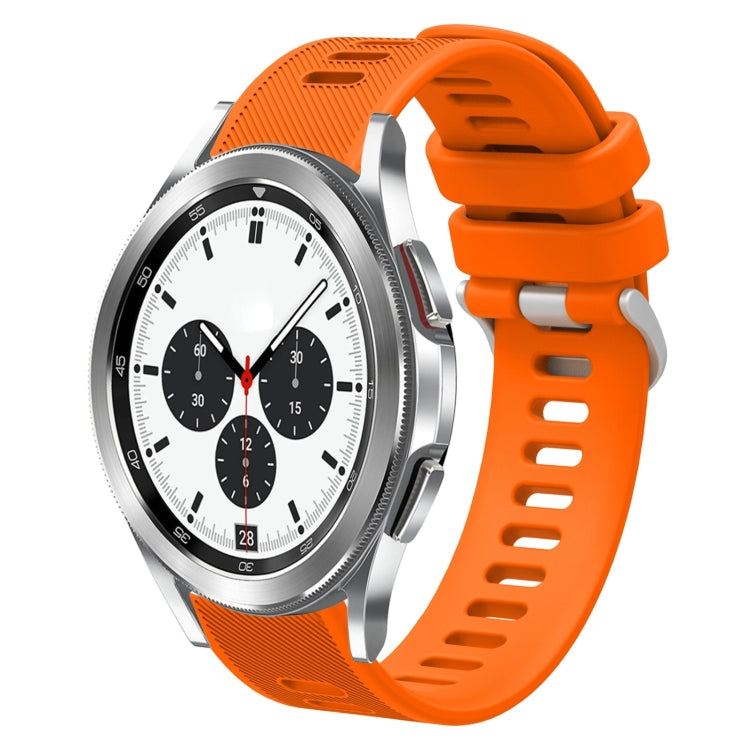 Cinturino per orologio in silicone tinta unita twill da 20 mm, For Samsung Galaxy Watch4 Classic 42mm, For Samsung Galaxy Watch Active 2