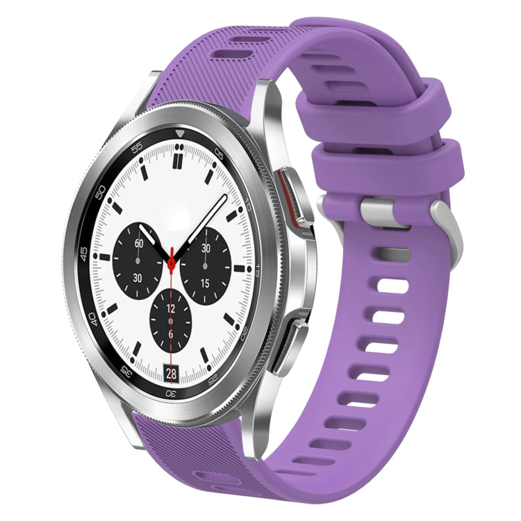 Cinturino per orologio in silicone tinta unita twill da 20 mm, For Samsung Galaxy Watch4 Classic 42mm, For Samsung Galaxy Watch Active 2