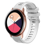 Cinturino per orologio in silicone tinta unita twill da 20 mm, For Samsung Galaxy Watch4 Classic 42mm, For Samsung Galaxy Watch Active 2