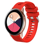 Cinturino per orologio in silicone tinta unita twill da 20 mm, For Samsung Galaxy Watch4 Classic 42mm, For Samsung Galaxy Watch Active 2
