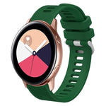 Cinturino per orologio in silicone tinta unita twill da 20 mm, For Samsung Galaxy Watch4 Classic 42mm, For Samsung Galaxy Watch Active 2