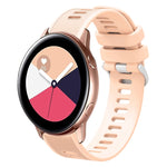 Cinturino per orologio in silicone tinta unita twill da 20 mm, For Samsung Galaxy Watch4 Classic 42mm, For Samsung Galaxy Watch Active 2