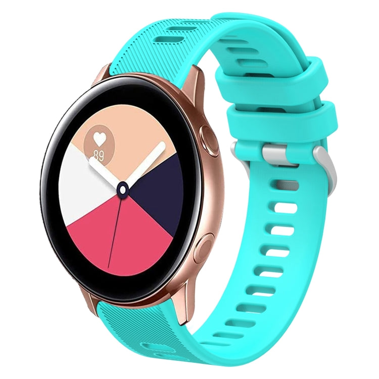 Cinturino per orologio in silicone tinta unita twill da 20 mm, For Samsung Galaxy Watch4 Classic 42mm, For Samsung Galaxy Watch Active 2