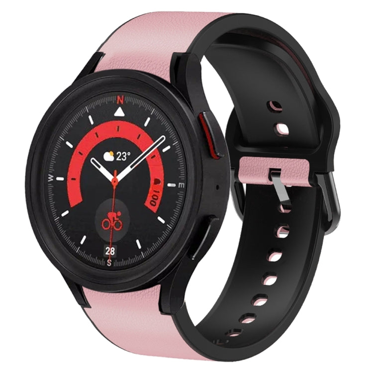 Cinturino in silicone effetto pelle 20mm per Galaxy Watch 5