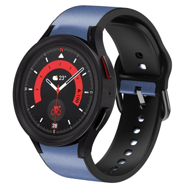 Cinturino in pelle adesiva in silicone da 20 mm, For Samsung Galaxy Watch 5 40mm, For Samsung Galaxy Watch 5 44mm